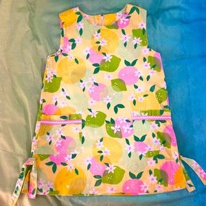 Lilly Pulitzer Girls “Orange Blossom” Shift Dress
Lemons Citrus Rare Size 4T
